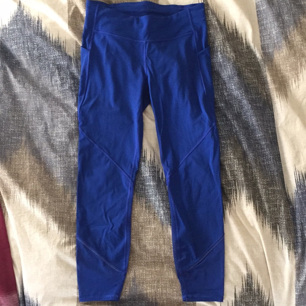 Lululemon Blue Tights, Size 8